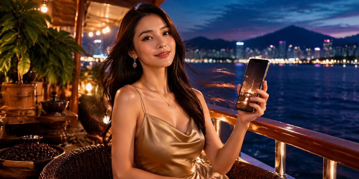 Người dùng Quy Nhơn thực hiện nạp tiền VND qua ví điện tử trên điện thoại bên tách cà phê sáng